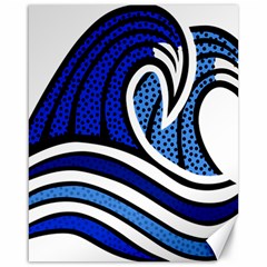 Print Water Waves Canvas 16  X 20  by Wegoenart