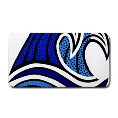 Print Water Waves Medium Bar Mat by Wegoenart