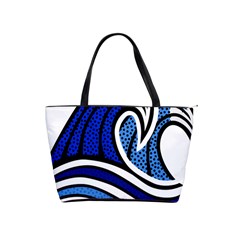 Print Water Waves Classic Shoulder Handbag by Wegoenart