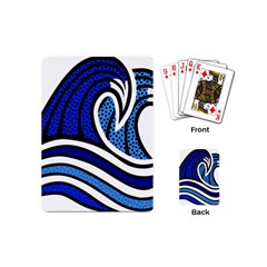 Print Water Waves Playing Cards Single Design (mini)