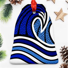 Print Water Waves Ornament (bell)