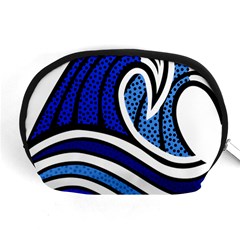 Print Water Waves Accessory Pouch (medium) by Wegoenart