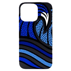 Print Water Waves Iphone 14 Pro Max Black Uv Print Case