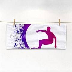 Wave Surfer Surfing Sport Athlete Water Sea Hand Towel by Wegoenart