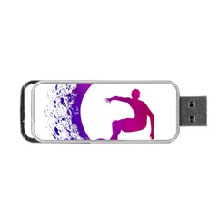 Wave Surfer Surfing Sport Athlete Water Sea Portable Usb Flash (one Side) by Wegoenart