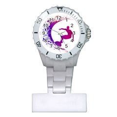 Wave Surfer Surfing Sport Athlete Water Sea Plastic Nurses Watch by Wegoenart