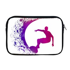 Wave Surfer Surfing Sport Athlete Water Sea Apple Macbook Pro 17  Zipper Case by Wegoenart