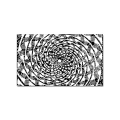 Illusions Abstract Black And White Patterns Swirls Sticker Rectangular (10 Pack) by Wegoenart