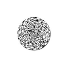 Illusions Abstract Black And White Patterns Swirls Golf Ball Marker by Wegoenart