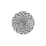 Illusions Abstract Black And White Patterns Swirls Golf Ball Marker (4 pack) Front