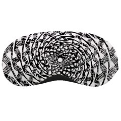 Illusions Abstract Black And White Patterns Swirls Sleeping Mask by Wegoenart