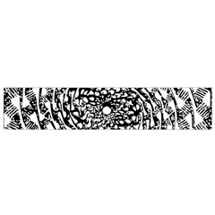 Illusions Abstract Black And White Patterns Swirls Small Premium Plush Fleece Scarf