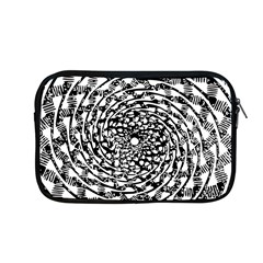 Illusions Abstract Black And White Patterns Swirls Apple Macbook Pro 13  Zipper Case by Wegoenart