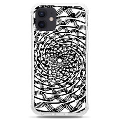 Illusions Abstract Black And White Patterns Swirls Iphone 12 Mini Tpu Uv Print Case	 by Wegoenart