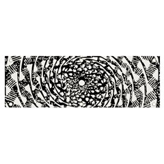 Illusions Abstract Black And White Patterns Swirls Banner And Sign 6  X 2  by Wegoenart