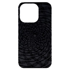 Illusions Abstract Black And White Patterns Swirls Iphone 14 Pro Black Uv Print Case