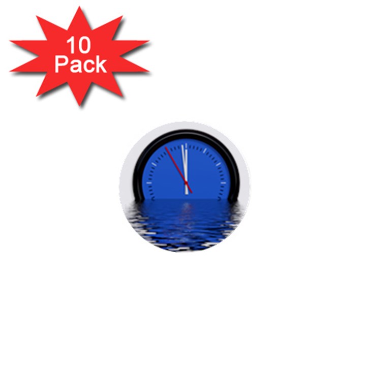 The Eleventh Hour Clock Time Catastrophe 1  Mini Buttons (10 pack) 