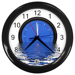 The Eleventh Hour Clock Time Catastrophe Wall Clock (black) by Wegoenart