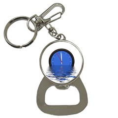 The Eleventh Hour Clock Time Catastrophe Bottle Opener Key Chain by Wegoenart