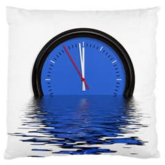 The Eleventh Hour Clock Time Catastrophe Large Cushion Case (One Side)