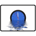 The Eleventh Hour Clock Time Catastrophe Two Sides Fleece Blanket (Large) 80 x60  Blanket Front