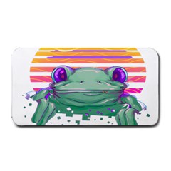 Frog Animal Sun Amphibian Figure Digital Art Medium Bar Mat by Wegoenart