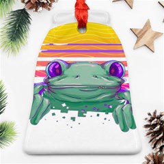 Frog Animal Sun Amphibian Figure Digital Art Ornament (bell)