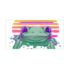 Frog Animal Sun Amphibian Figure Digital Art Yoga Headband by Wegoenart