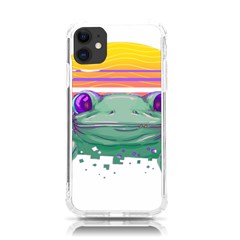 Frog Animal Sun Amphibian Figure Digital Art Iphone 11 Tpu Uv Print Case by Wegoenart