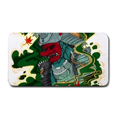 Armor Japan Maple Leaves Samurai Mask Cut Medium Bar Mat by Wegoenart