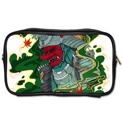 Armor Japan Maple Leaves Samurai Mask Cut Toiletries Bag (two Sides) by Wegoenart