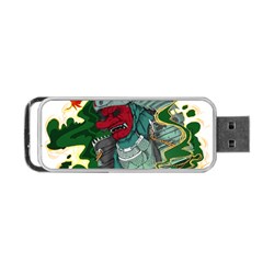 Armor Japan Maple Leaves Samurai Mask Cut Portable Usb Flash (one Side) by Wegoenart