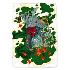 Armor Japan Maple Leaves Samurai Mask Cut Removable Flap Cover (l) by Wegoenart