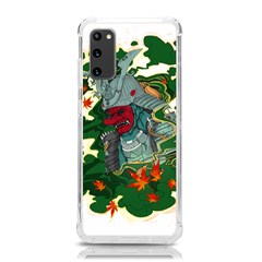 Armor Japan Maple Leaves Samurai Mask Cut Samsung Galaxy S20 6 2 Inch Tpu Uv Case by Wegoenart