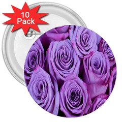 Roses-52 3  Buttons (10 Pack)  by nateshop