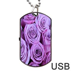 Roses-52 Dog Tag Usb Flash (one Side) by nateshop