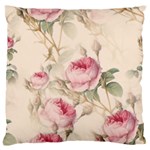 Roses-58 Standard Premium Plush Fleece Cushion Case (Two Sides) Back