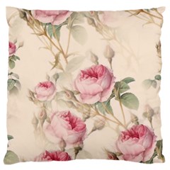 Roses-58 Large Premium Plush Fleece Cushion Case (one Side) by nateshop