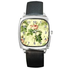 Roses-59 Square Metal Watch by nateshop