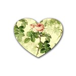 Roses-59 Rubber Heart Coaster (4 pack) Front