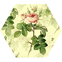 Roses-59 Wooden Puzzle Hexagon by nateshop