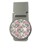 Roses-pink-elegan Money Clips (Round)  Front