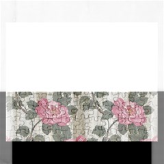 Roses-pink-elegan Rectangular Jigsaw Puzzl by nateshop