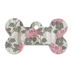 Roses-pink-elegan Dog Tag Bone (two Sides) by nateshop