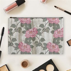 Roses-pink-elegan Cosmetic Bag (large) by nateshop