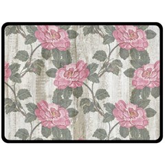 Roses-pink-elegan Fleece Blanket (large) by nateshop