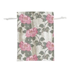 Roses-pink-elegan Lightweight Drawstring Pouch (l) by nateshop