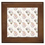 Roses-white Framed Tile Front