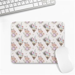 Roses-white Small Mousepad by nateshop