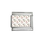 Roses-white Italian Charm (9mm) Front